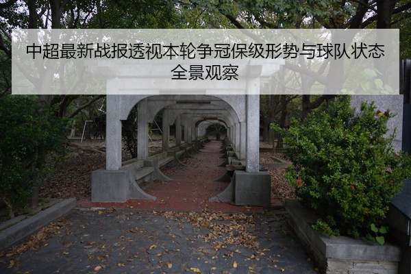 中超最新战报透视本轮争冠保级形势与球队状态全景观察